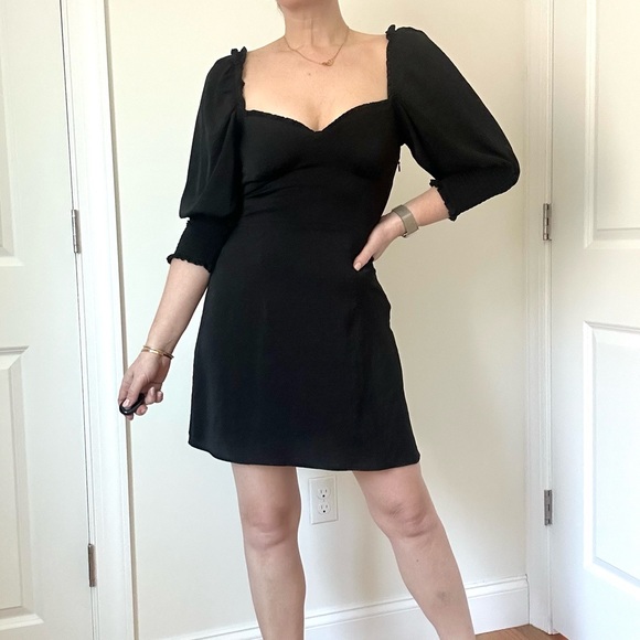 Divided Dresses & Skirts - Sweetheart Neck Mini Black Dress